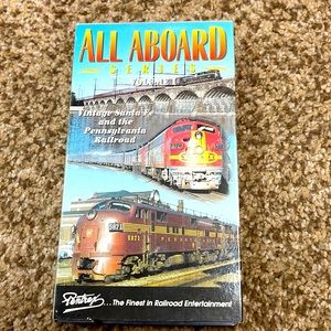 All Aboard Series vol.1 vintage Santa Fe and the Pennsylvania railroad vhs